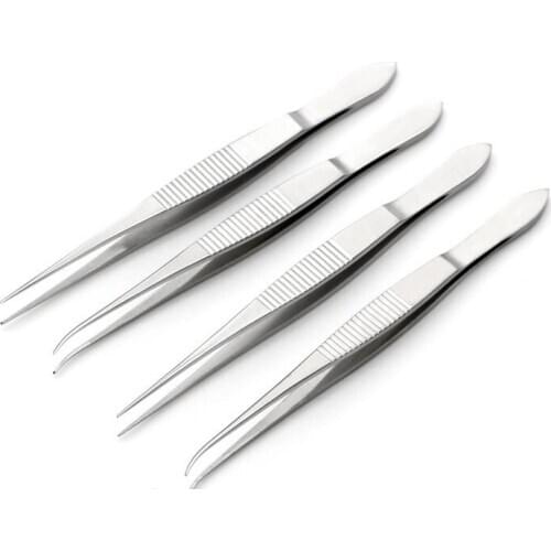 Ophthalmology Double Eyelid Tweezers Fine Titanium Alloy Minimally Invasive 10cm Plastic Tweezers Beauty Tooth Tweezers Stitch R