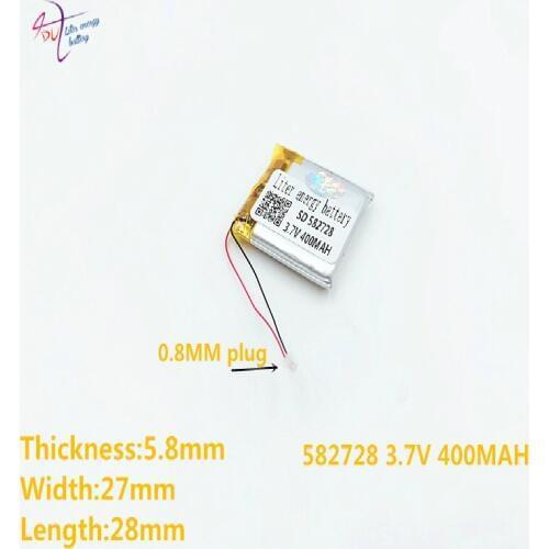 2pcs 582728 602525 3.7v 400mah Rechargeable Li-polymer Li-ion Battery For Q50 G700s K92 G36 Y3 Smart Watches Mp3