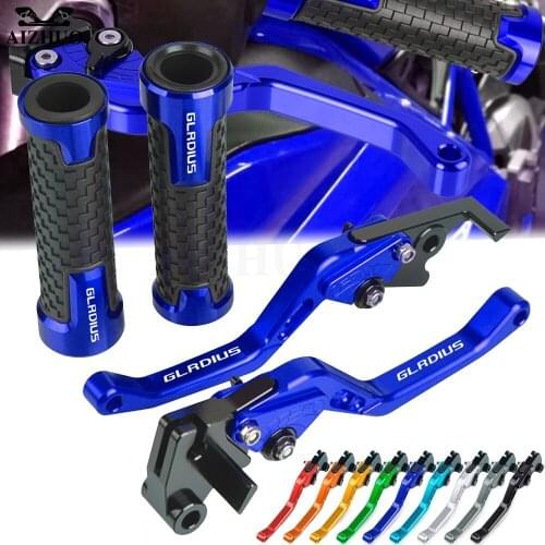 SFV 650 Motorcycle 7/8'' Handlebar Handle Grips CNC Brake Clutch Lever Accessories FOR SUZUKI SFV650 GLADIUS 2009-2016 2015 2014