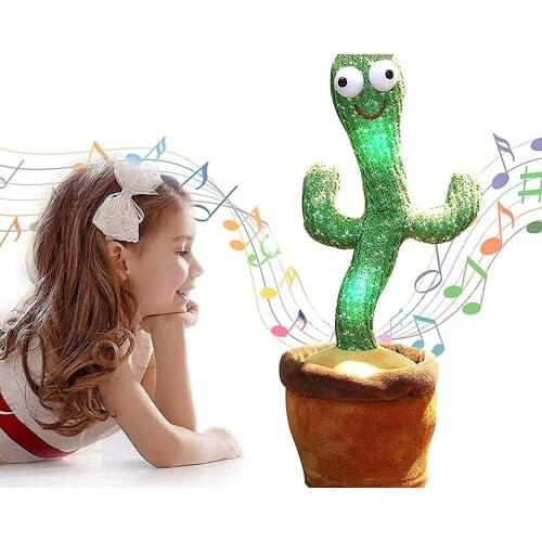 Dancing Cactus, Singing Cactus Toy, Cactus Plush Toy for Home Decoration and Children Playing Without Recording Function