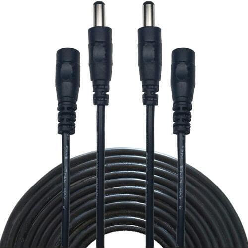 DC 12V Power Extension Cable 5.5*2.1mm Male Female Extend Wire 1M 2M 3M 5M 10M Cord Connection For LED Strip CCTV Camera DVR