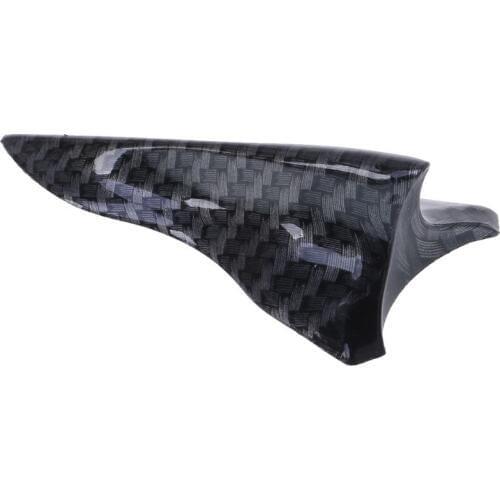 1Pcs Universal EVO-Style Pu Rear Roof Shark Fins Spoiler Shark Fin Diffuser Vortex Generator Car Roof Spoiler Bumper UV-protect