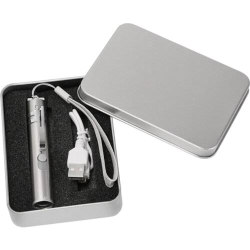 USB Rechargeable LED Flashlight High-quality Powerful Mini LED Torch XML Waterproof Design Penlight Hanging With Metal Clip