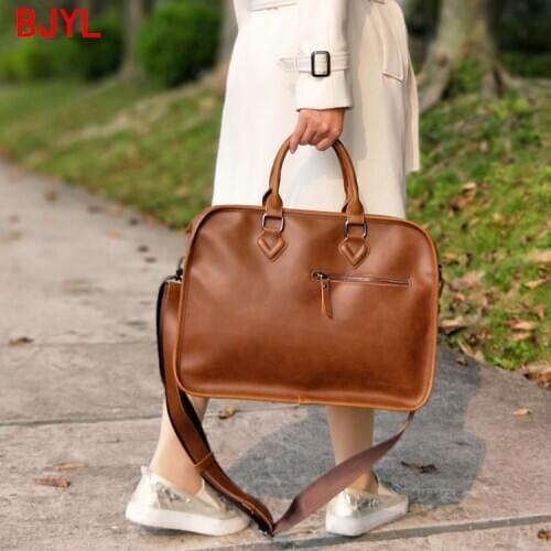 2020 New Women Handbag Female Laptop Bag Shoulder Bag Business 14 Inch Laptop Briefcase Ladies Large Capacity Travel Bags PU