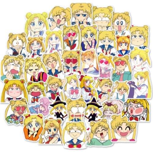 10/40Pcs/Set Cartoon beauty girl Graffiti Waterproof Skateboard Travel Suitcase Phone Laptop Luggage Stickers Cute Kids