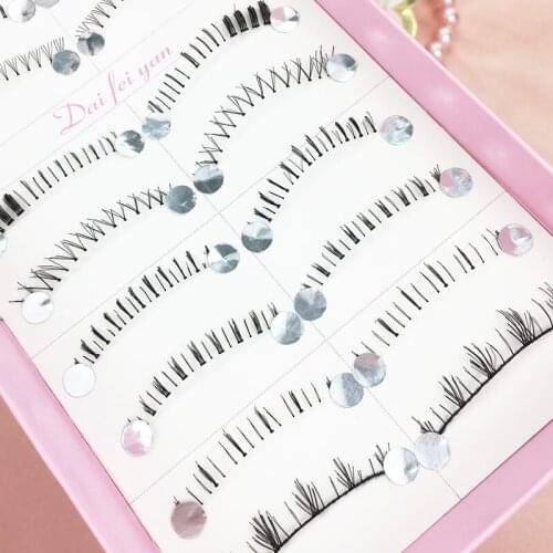 10 Pairs/set Women Different Styles Handmade 3D Natural Under Lashes False Eyelashes Lower Bottom Eyelashes Extension