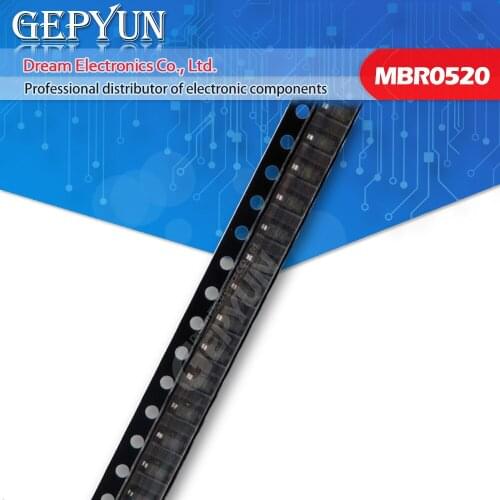 100pcs MBR0520LT1G SOD123 MBR0520 SOD Surface Mount Schottky Power Rectifier new and original