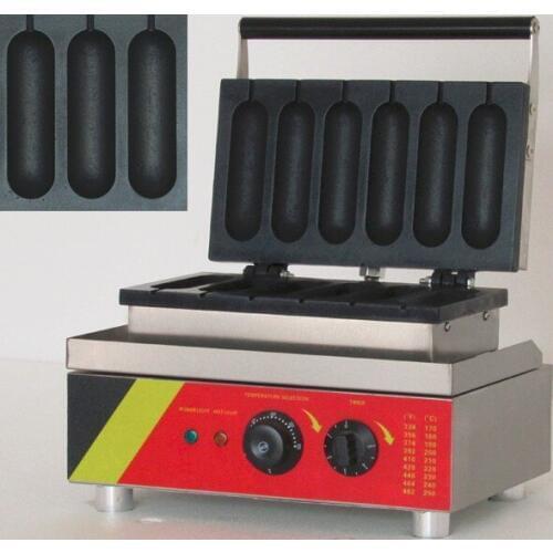 110v or 220v Electric French Hot Dog Waffle Maker Machine Baker Iron