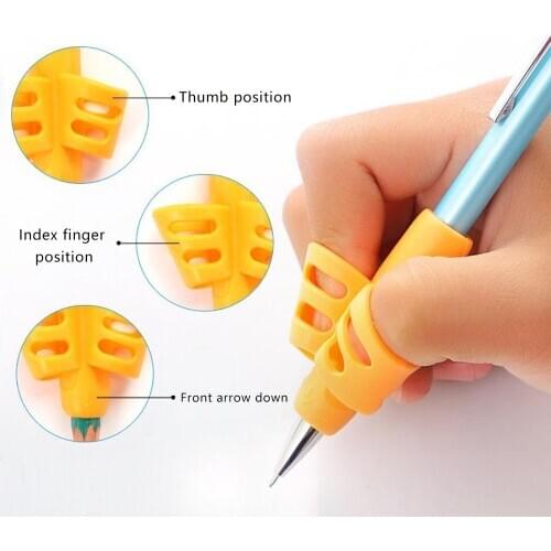 3pcs Silicone Writing Aid Grip for Kids Children Learning Pen Pencil Aid Grip Kids Writing Posture Corrector Pencil Holder Tools