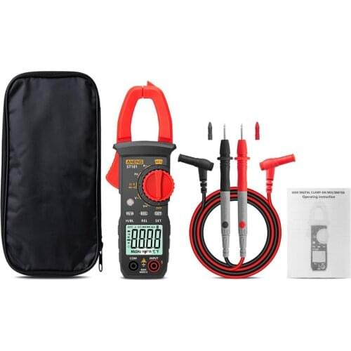 ST181/182 Digital Clamp Meter DC/AC Current 4000 Counts Multimeter Ammeter Voltage Tester Car Amp Hz Capacitance NCV Ohm Test