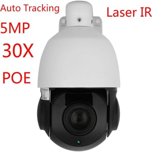 AI Human Auto Tracking 5MP HD Sony Sensor POE Wire Wifi Wireless 30X Auto Zoom Speed Dome 150M Laser IR Night Vision Tuya Camera