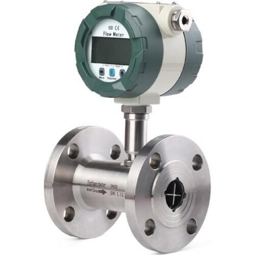 DN32 1.6~16 m3/h flow range and LCD Display 4~20mA Output Turbine flow gauge