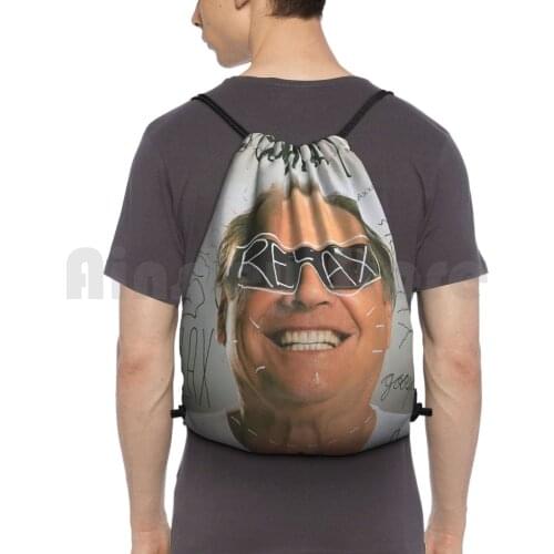 Goosfraba Backpack Drawstring Bags Gym Bag Waterproof Goosfraba Jack Nicholson Nicholson Anger Management Relax Movie