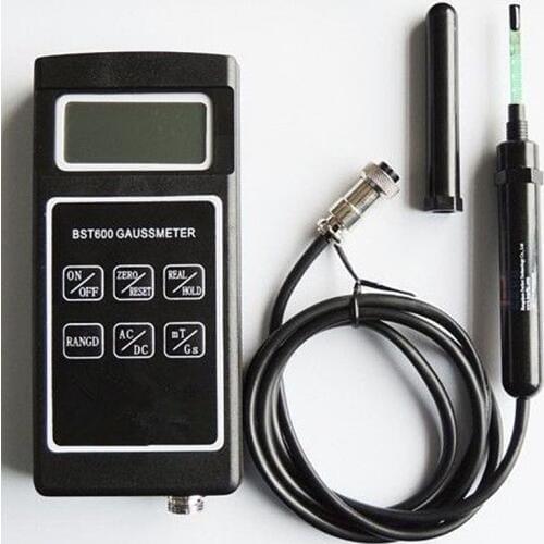 0~200mT~2000mT Gauss meter High Precision AC DC Magnetic Field Tesla Meter BST600 Electromagnetic Tester With Calibration Probe