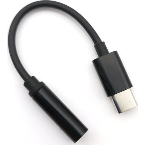 Type-C to 3.5mm Earphone cable Adapter USB-C male to 3.5 AUX audio female Jack Digital signal analog signal audio Connector