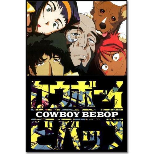 Cowboy Bebop Spike Jet Japanese Anime Silk Cloth Poster Art Bedroom Decoration