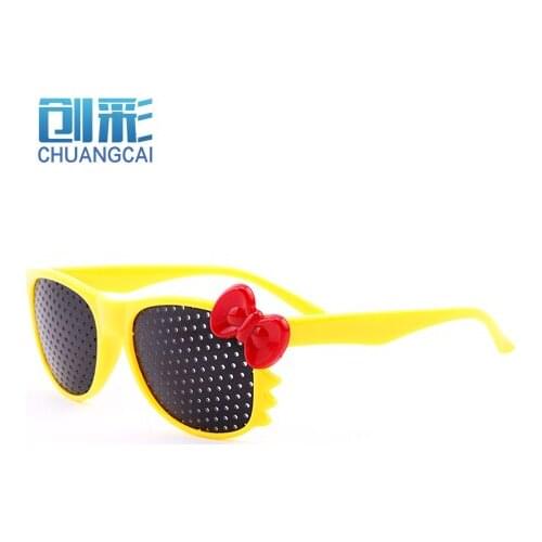 Bow fashion eyeglasses pinhole glasses for teenagers