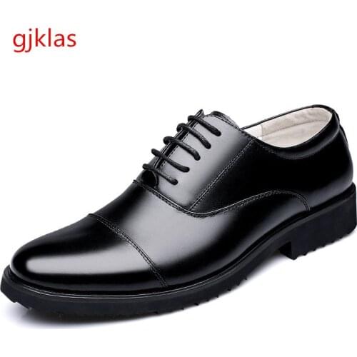 Size 38-46 Mens Formal Shoes Genuine Leather Italian Men Dress Shoes Black Real Leather Formal Shoes for Men Original Suit Shoe