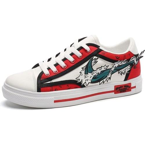 Men Original Anime Shoes Fashion Boys Outdoor Casual Shoes Comfortable Non-Slip Low-Top Sneakers 2021 New Brand Designer 35-44