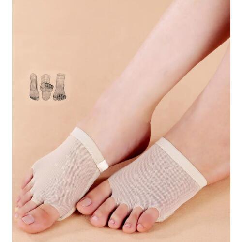 2020 New Forefoot Pad Dance Padded Five-hole Forefoot Care Protection Toe Pad Shoe Insole Wear-resistant Foot Practice Dance