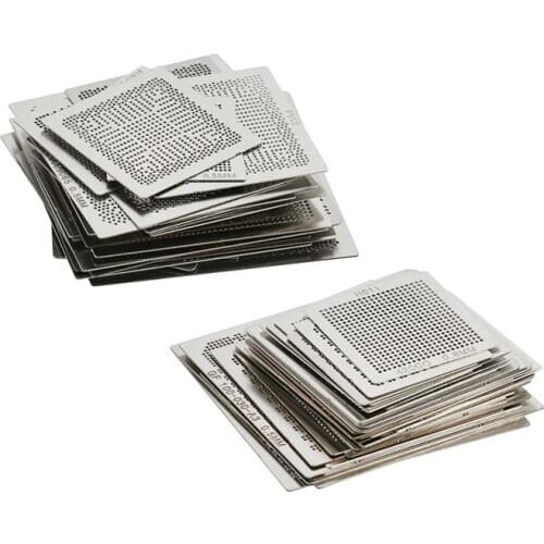 79pcs/set Nvidia/ATI Chip Direct Heating VGA Card BGA Stencil BGA Reball Kit Bga Reballing Stencil Kit