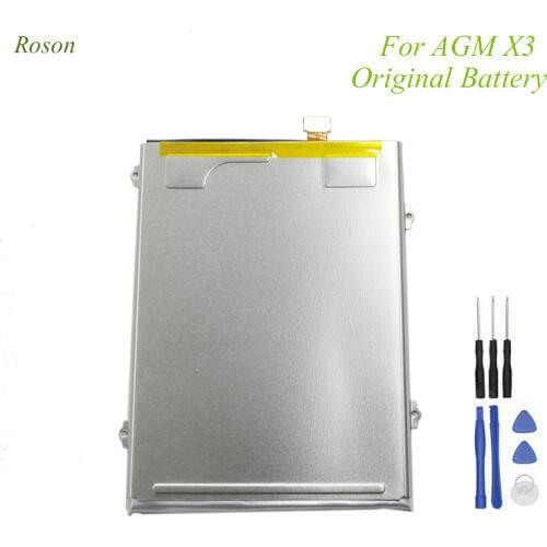 Roson For AGM X3 Original Battery 4100mAh 100% New Replacement Accessory Accumulators For AGM X3 +Tools