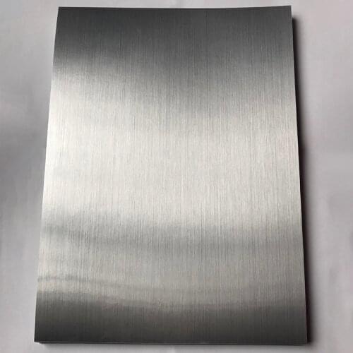 FUNCOLOUR 50 sheets A4 blank PET silver with drawing/grains/stripes brushed silver label for laser printer