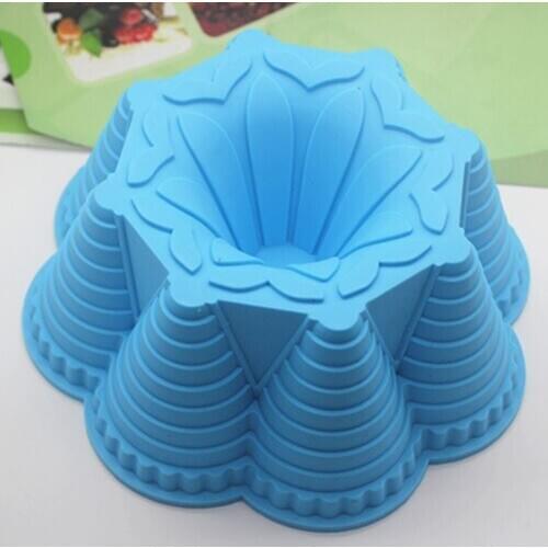 Flower tower shape Silicone mold Fondant cake decoration mold