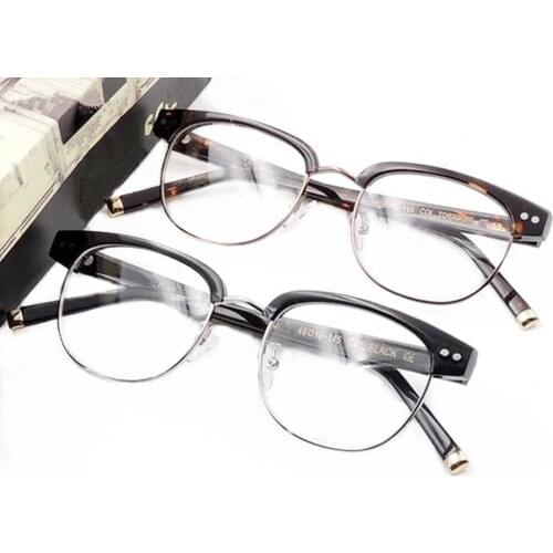 Johnny Depp EyeBrow Fan-Art Sun Glasses Frame 49-19-145Men Quality Metal Retro-Vingtage Pank for Prescription