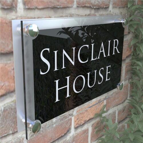 Large Contemporary House Sign Plaques Door Number 1 - 999 Address door numbers