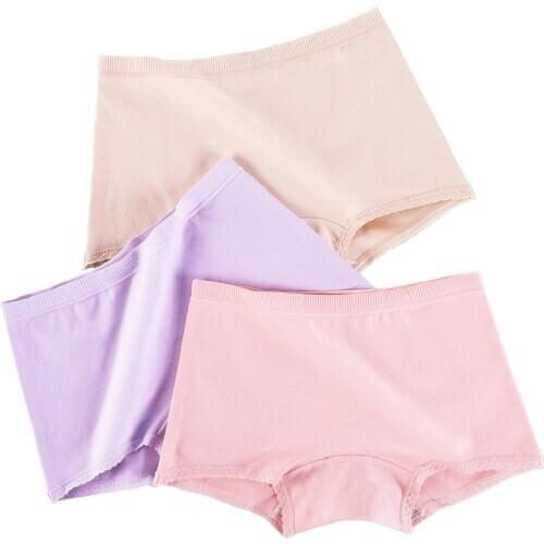 Big Size Underwear Women Boyshort Female Boxer Cotton Panties Under Skirt Ladies Safety Short Pants