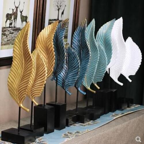 European leaves crafts ornaments, leaf artwork, home office desktop decoration, Christmas wedding birthday gift