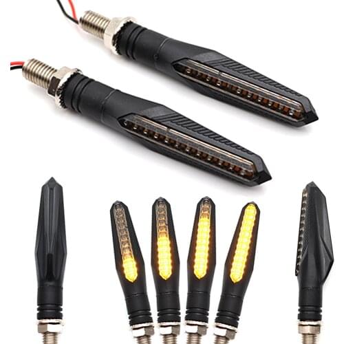 Universal 2pcs LED Motorcycle Turn Signal Lights Sequential Flowing Indicator Light Custom
