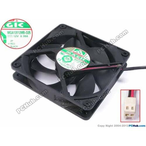 12cm fan double ball magic 12025 12v 0.38a mga12012mb-o25 original
