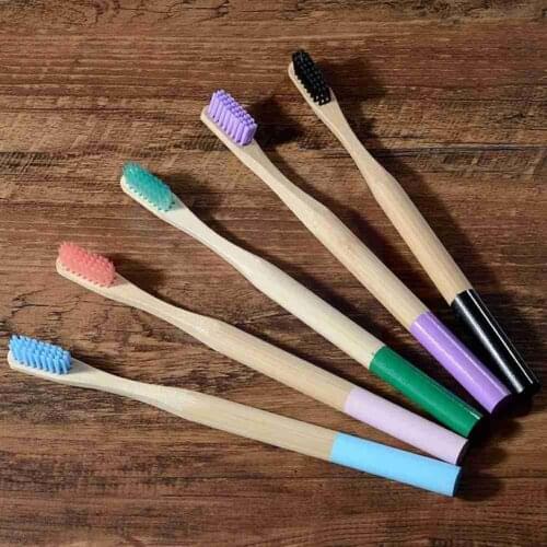 Adult Bamboo Toothbrush Soft Bristles Environmental Whitening Round Care Toothbrush Care Protection Oral Tooth Tool