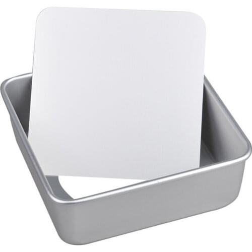 6/8/10 Inch Baking Tray Anodized Aluminum Square Cake Pan with Removable Bottom Nonstick Mousse Chiffon Baking Tray Baking Tools