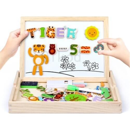 76pcs Montessori Training Toy 3D Learning artboard Toy Wooden Mathematics Brain Training Early Educational Toys Learning Toy