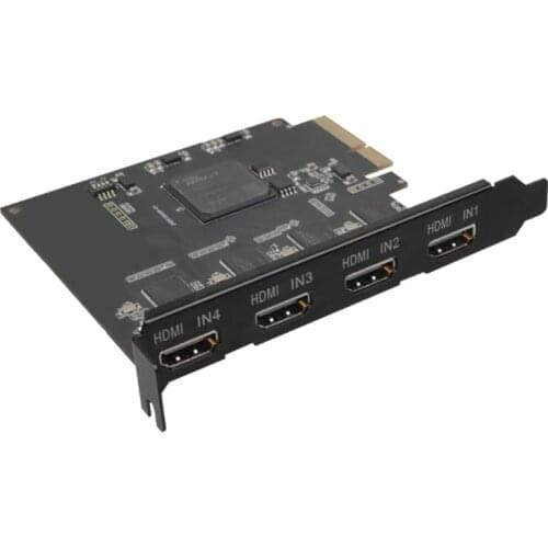 ACASIS 4 Channel HDMI-Compatible PCIE Video Capture Card 1080P 60fps Adapter