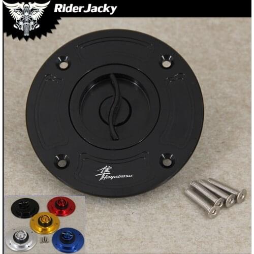 Motorcycle Keyless Motorcycle Gas Cap Fuel Tank Cap Cover For Suzuki HAYABUSA GSXR 1300 1999-2007 2001 2002 2003 2004 2005 2006