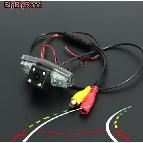 BigBigRoad For Honda Civic 2006 -2011 / accord 2008 -2010 / Crider Car Intelligent Dynamic Trajectory Tracks Rear View Camera
