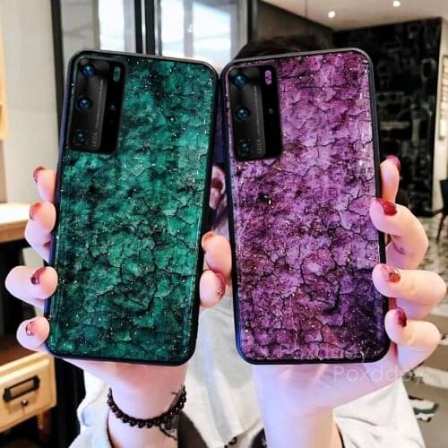 Foil Bling Marble Soft Case For HUAWEI HONOR 8X 8C 9A 9X 9C 10i 30i 10 20e 20 10X Lite Pro Y8P Y7P Y6P Y9S Glitter Phone Case