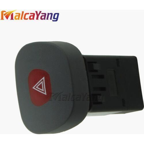 Black Emergency Light Switch for Renault Clio II 7700421820 8P car styling