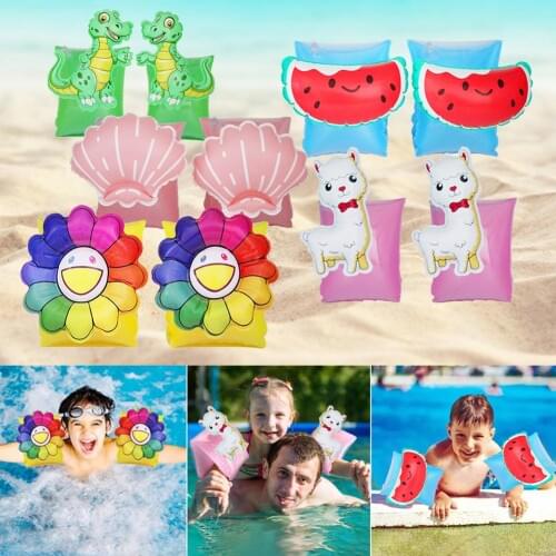 Baby Swimming Ring Arm Circle Pool Float Inflatable Swimming Safety Training Watermelon Whale Dinosaur Pool Party Toys