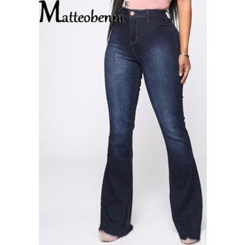 High Waist Bell Bottom Jeans Streetwear Fashion Blue Jeans Femme Push Up Slim Denim Pants Women Mon Black Sexy Flare Jeans 2021