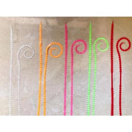 JINHONGKANG 2020 Most Popular New Fishing Rubber Madai Jig 5 Colors Mixed Bucktail for Streamers Pink White Green Red Orange