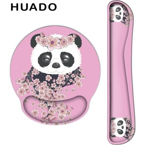 Mouse Pad with Wrist Rest Comfortable Durable Keyboard Pad Soft Ergonomic Mouse Mat for PC Computer Laptop