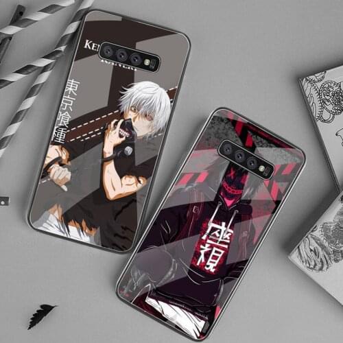 Tokyo Ghoul Trendy Anime Kaneki Ken Phone Case Tempered Glass For Samsung S20 Plus S7 S8 S9 S10 Plus Note 8 9 10 Plus