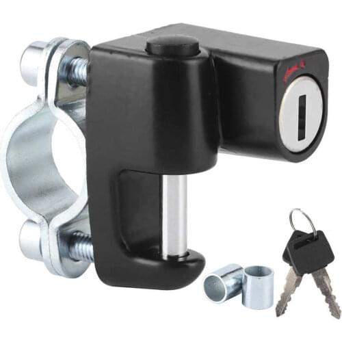 22mm/0.9in Motorcycle Handlebar Helmet Lock Anti-Theft Riding Accessory Fits for Nissan Almera/Qashqai/Primera/X-Trail Universal