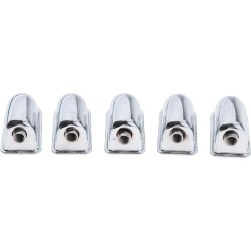 Set Of 5pcs Silver Tom Drum Snare Drum Lugs Musical Instrument Parts
