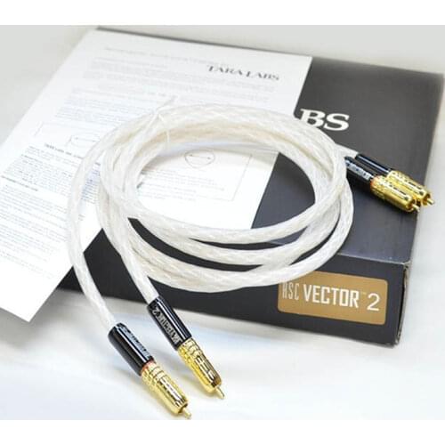 Taralabs RSC Vector-2 RCA Silver Interconnect Audio Cable for Amplifier CD Player
